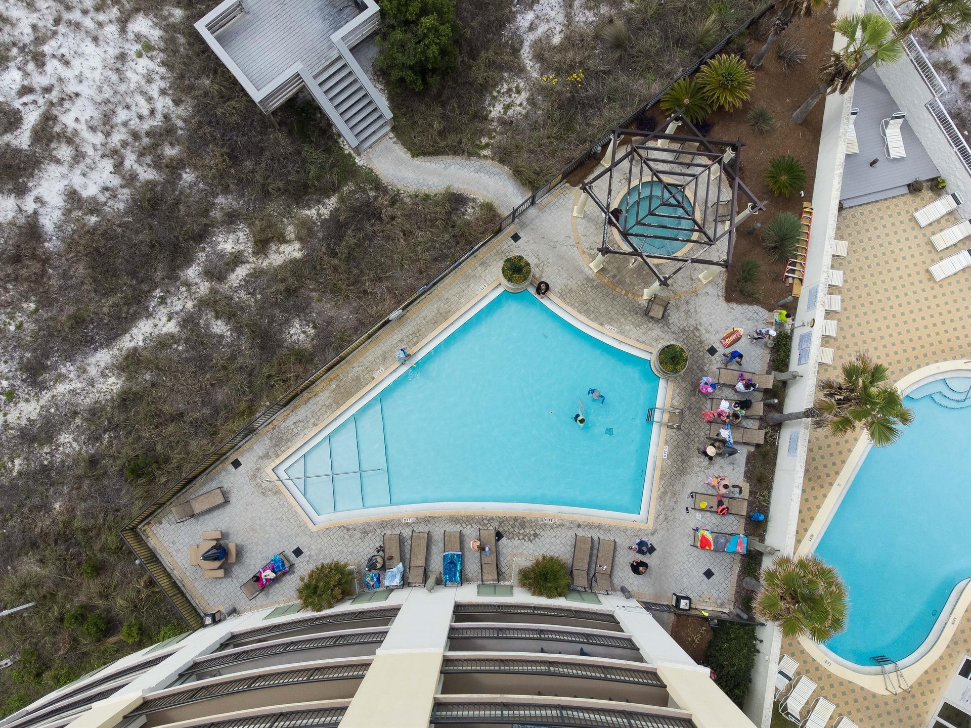 Aerial View  PoolHot tub
