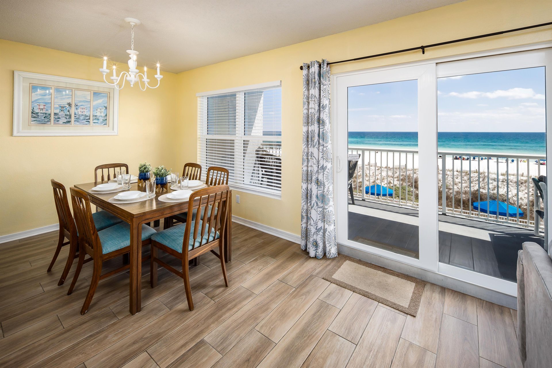 Have a meal while enjoying a view