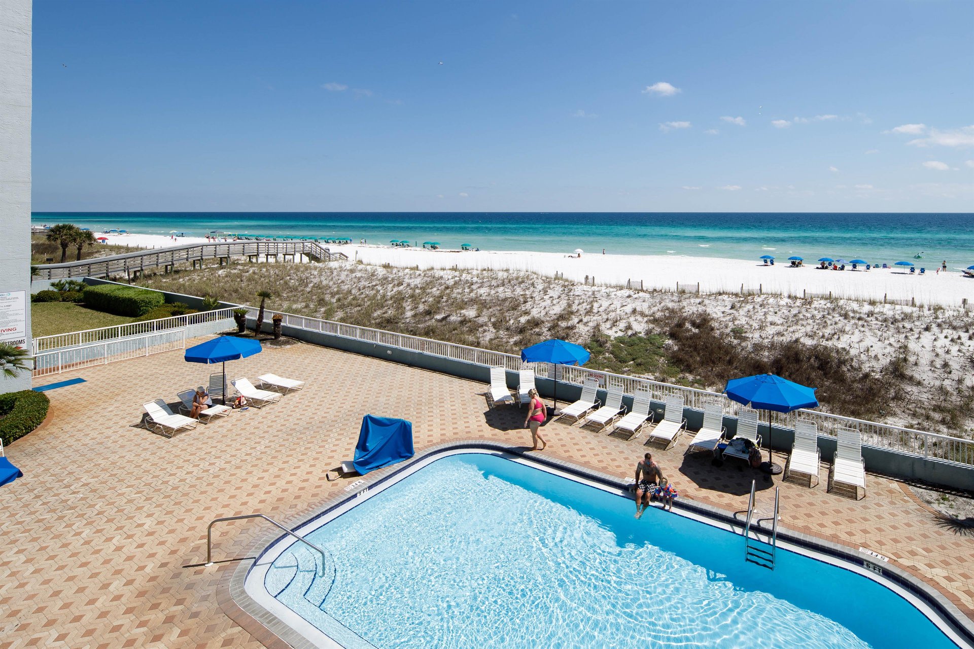 Outstanding view of the pristine beach