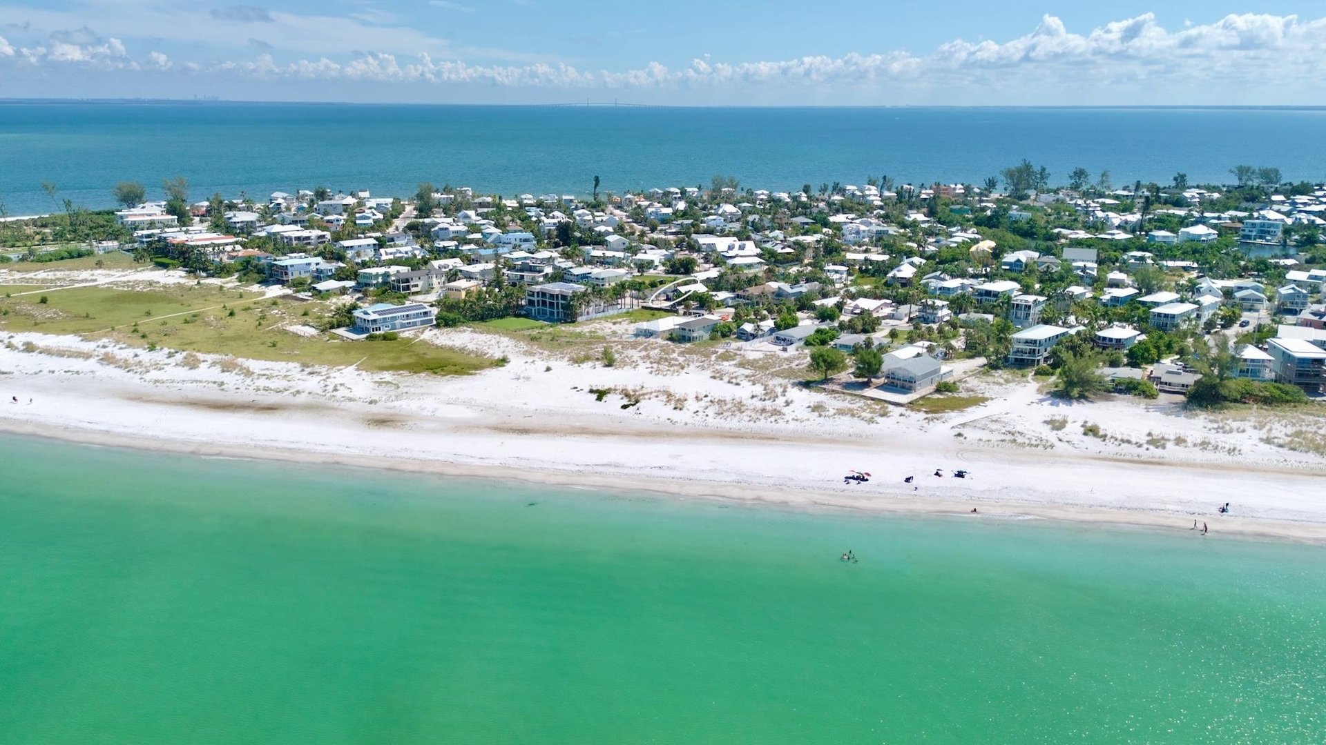 Aerial view of the property