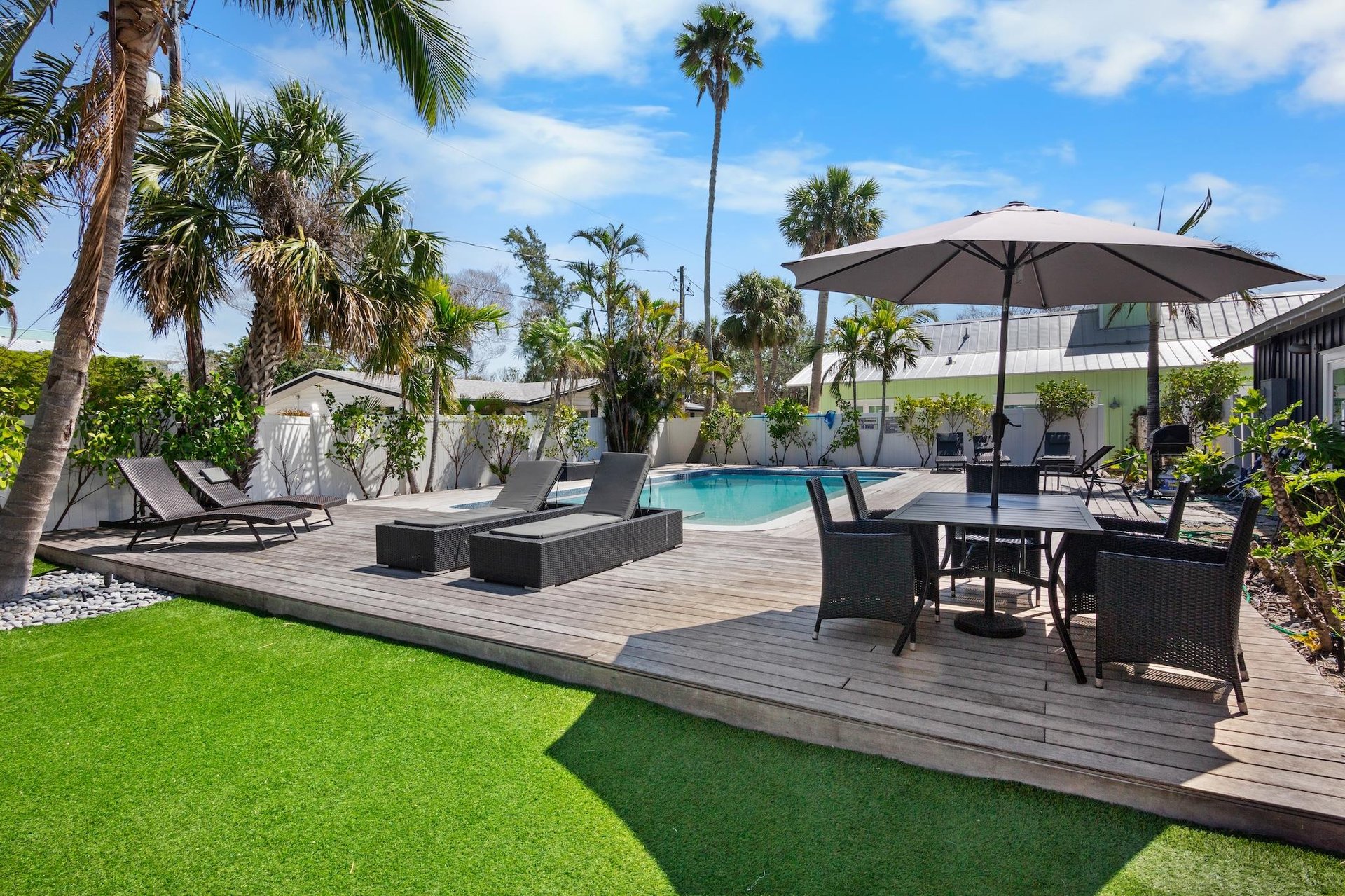 Poolside Dining Area