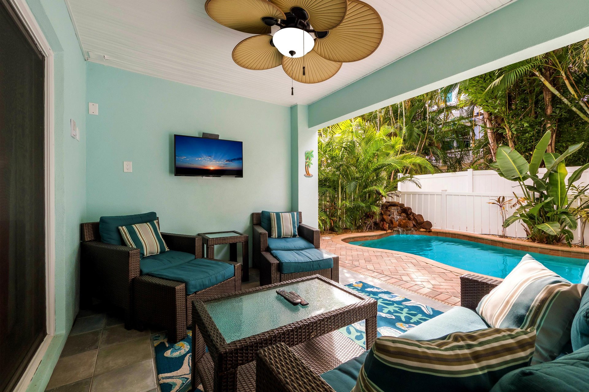 Watch a Movie Poolside