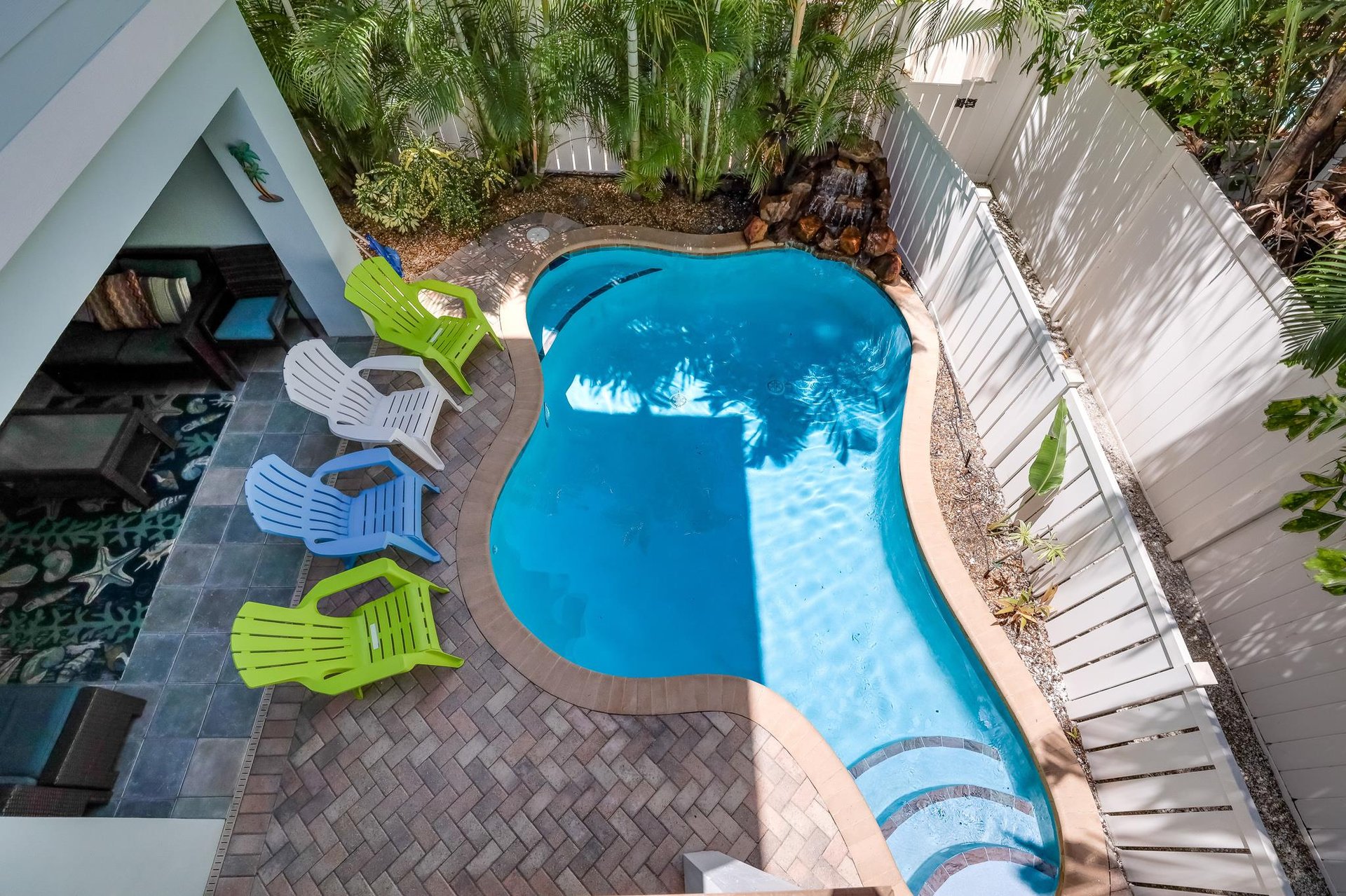 Private Pool and Waterfall