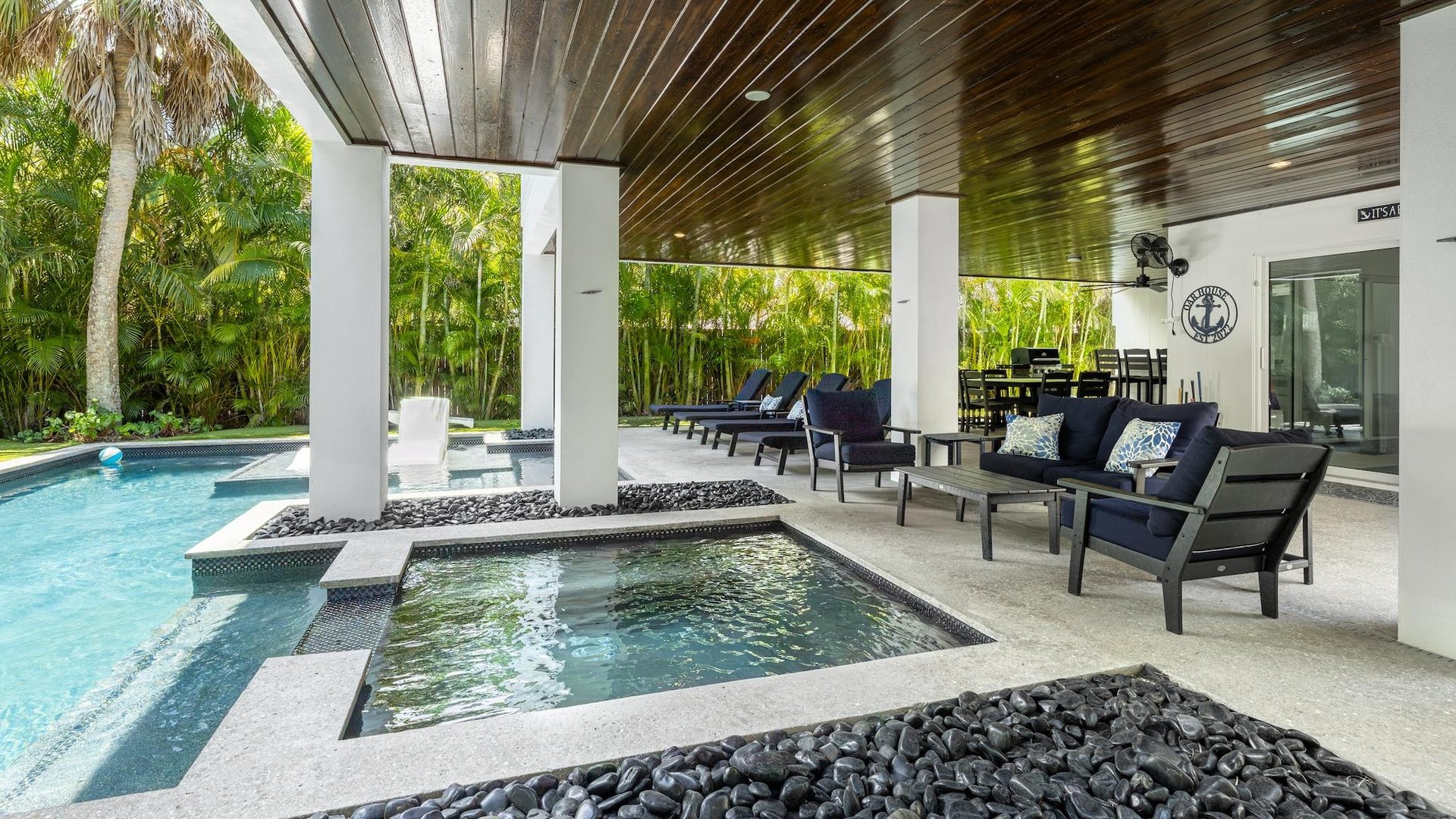 Spa and Outdoor Seating