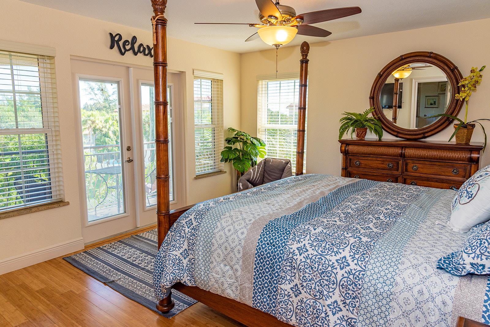 2nd Floor Master with private balcony