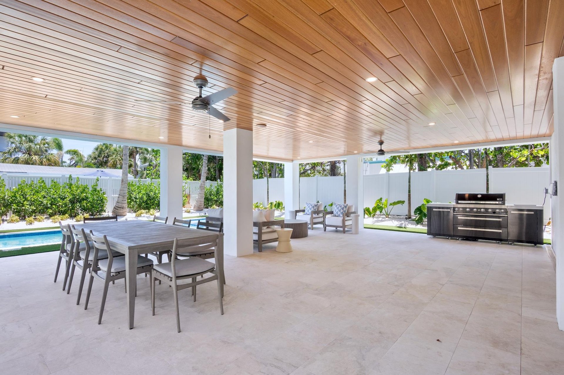Poolside Dining Area
