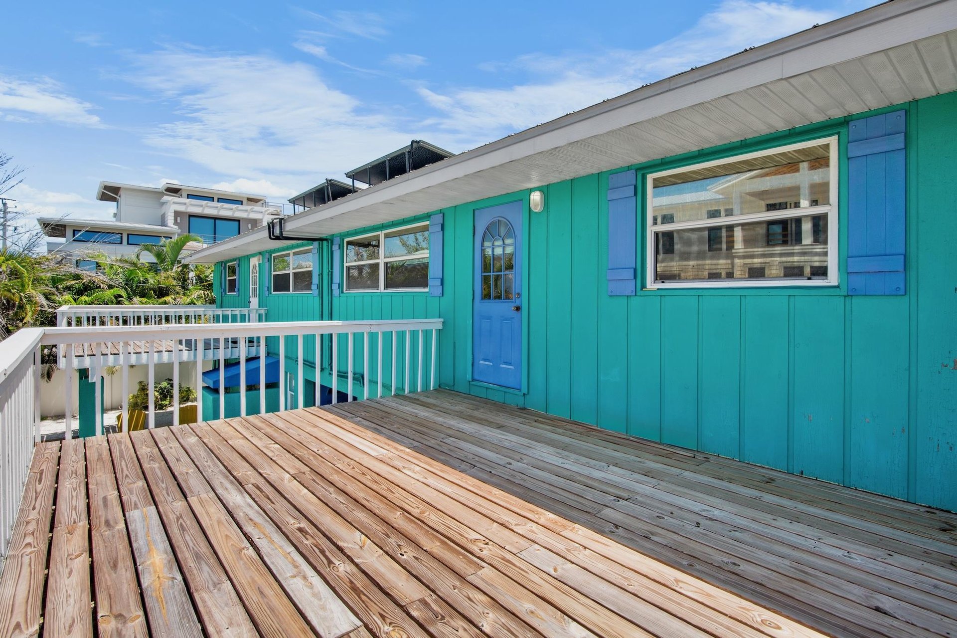 Open deck for relaxing