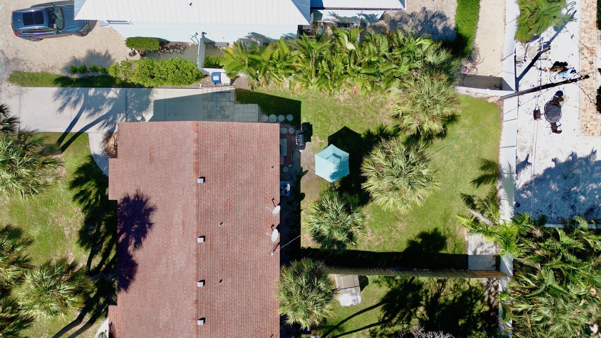 Aerial view of property