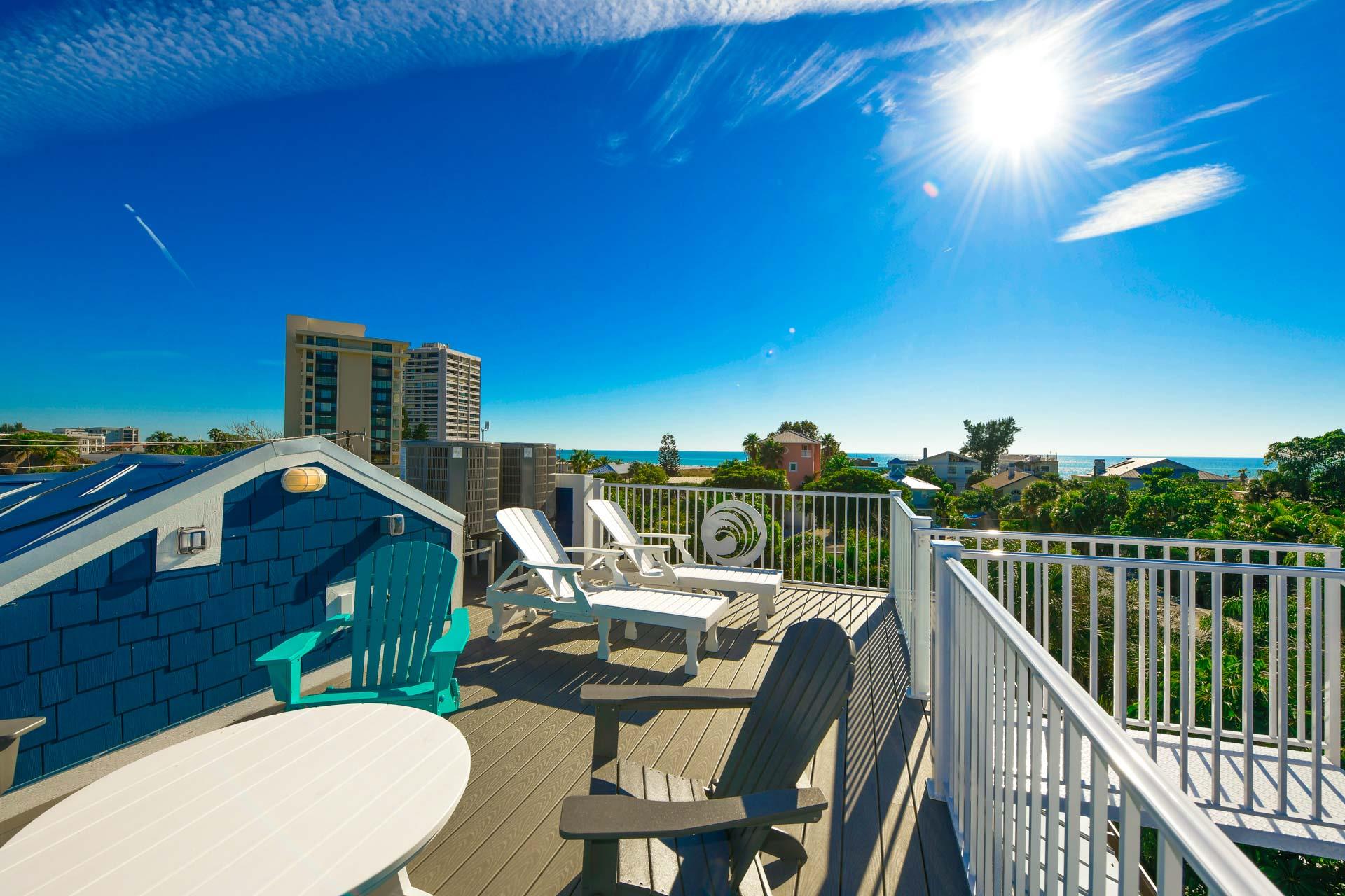 Roof Top Deck with Gulf Views