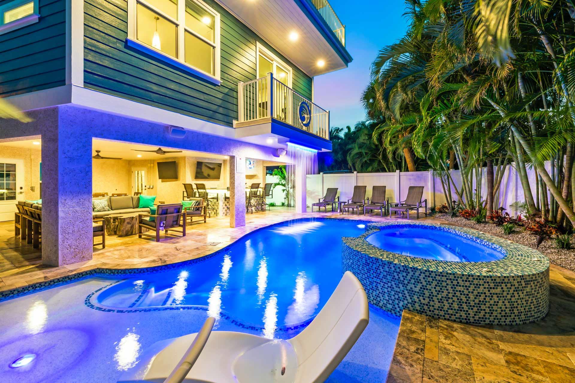 Backyard with PoolHot Tub