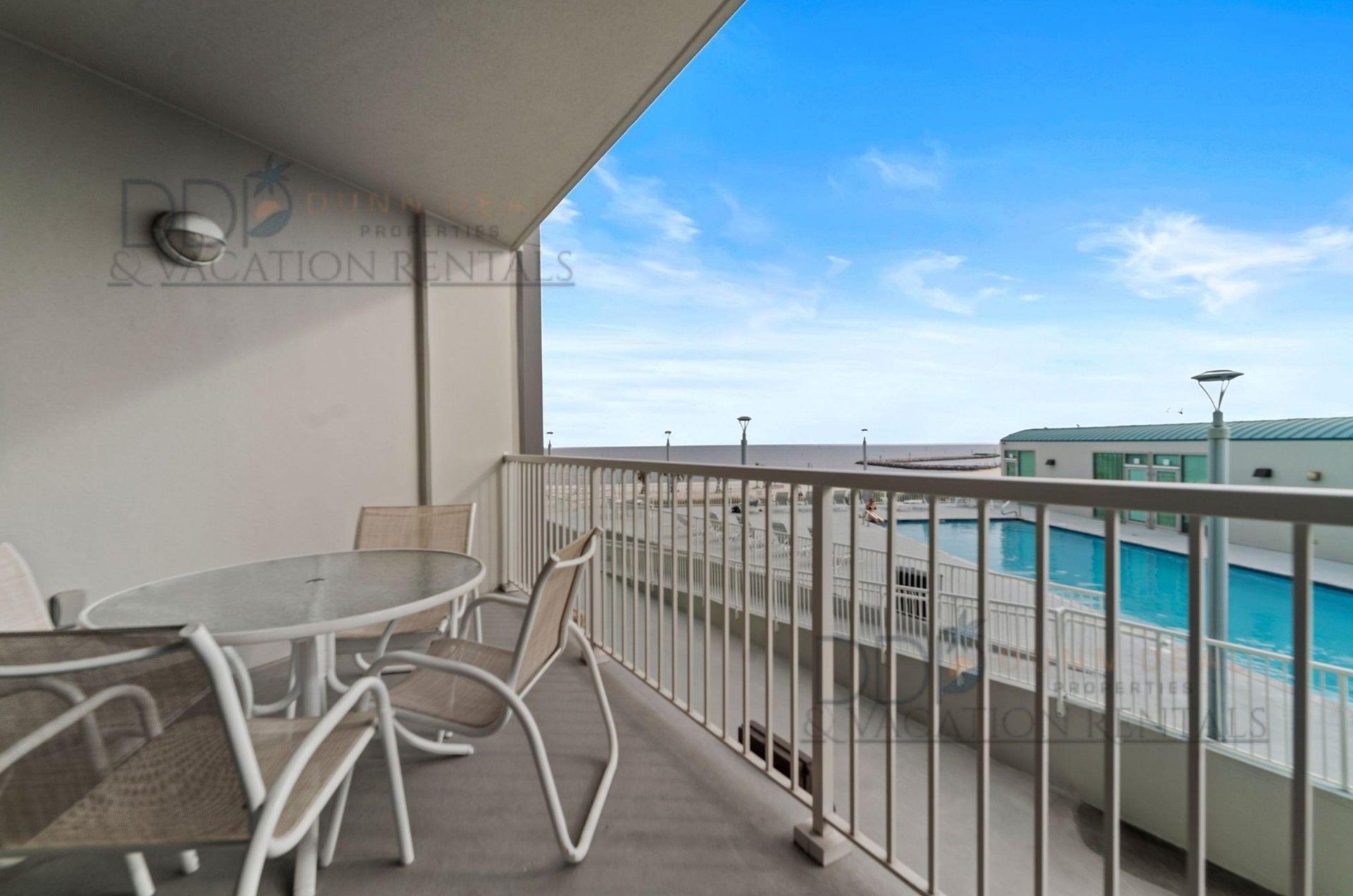 A view of the outdoor swimming pool