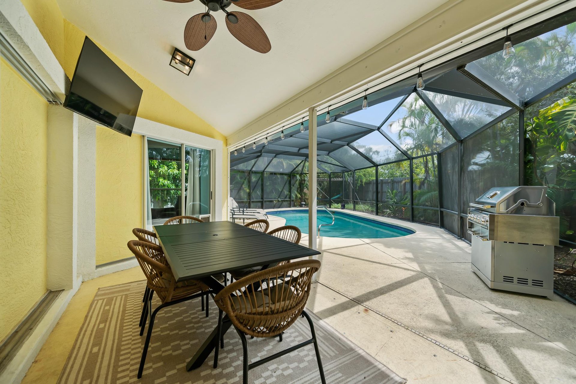 Outdoor Dining and TV