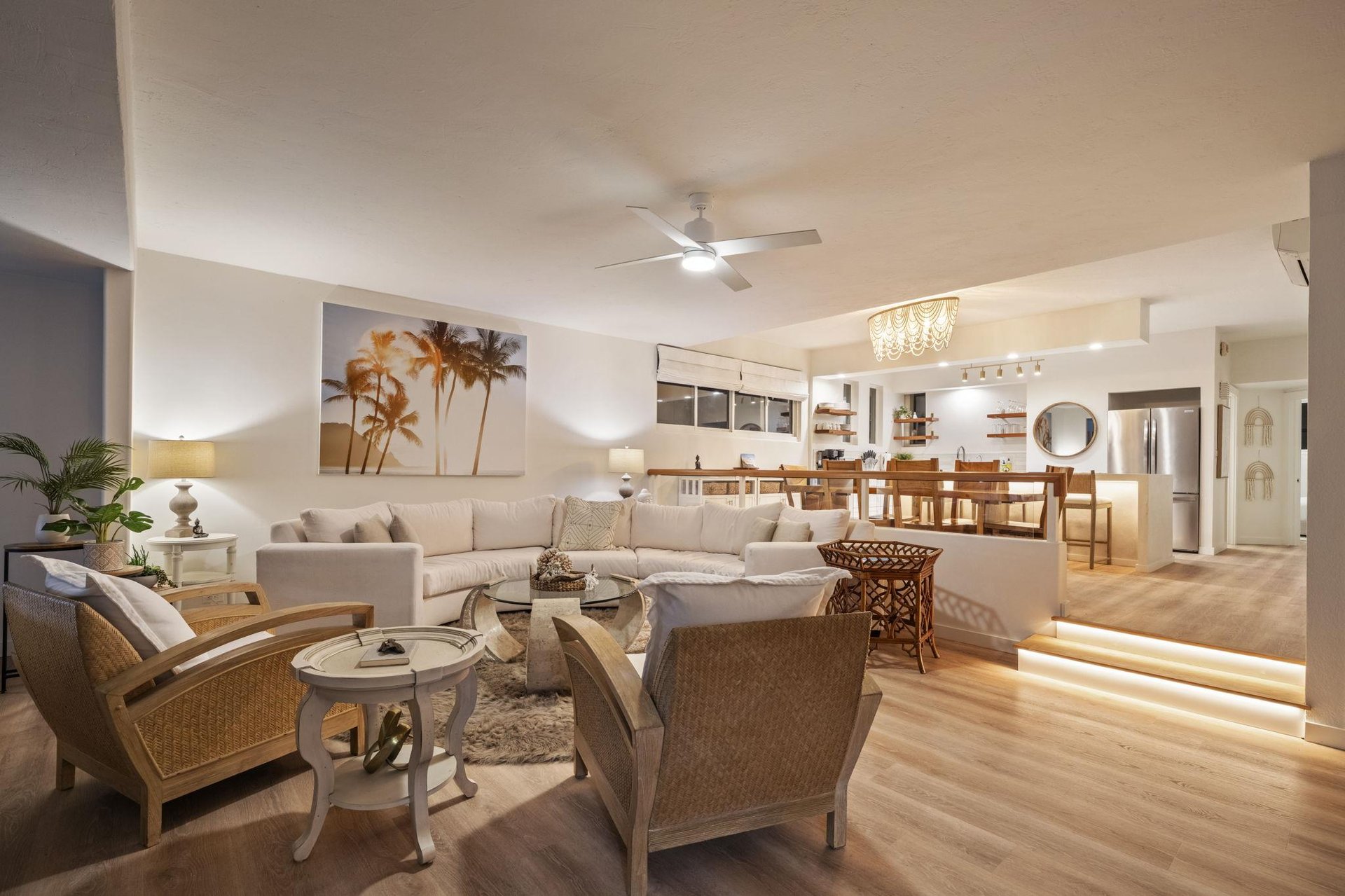 Soft, warm, glow of the evening