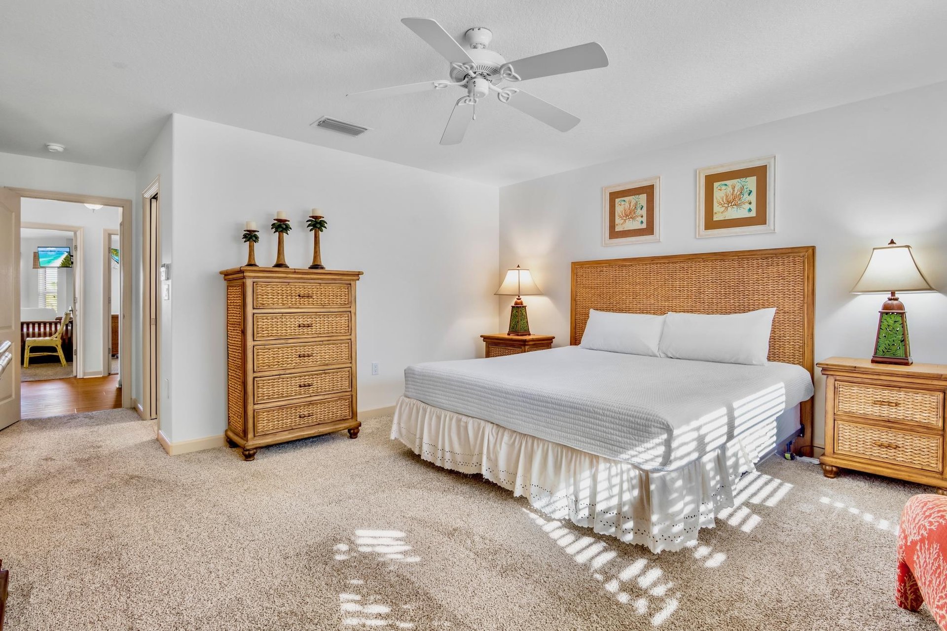 Primary Bedroom, King bed