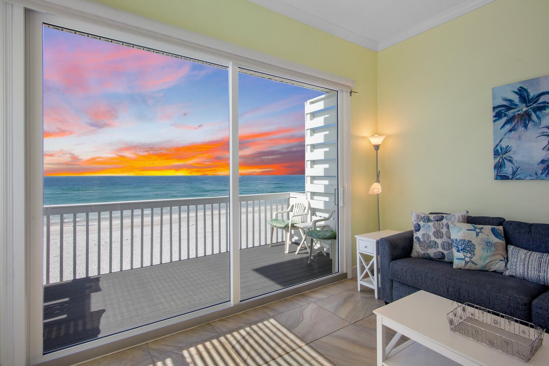 Living Area with Balcony