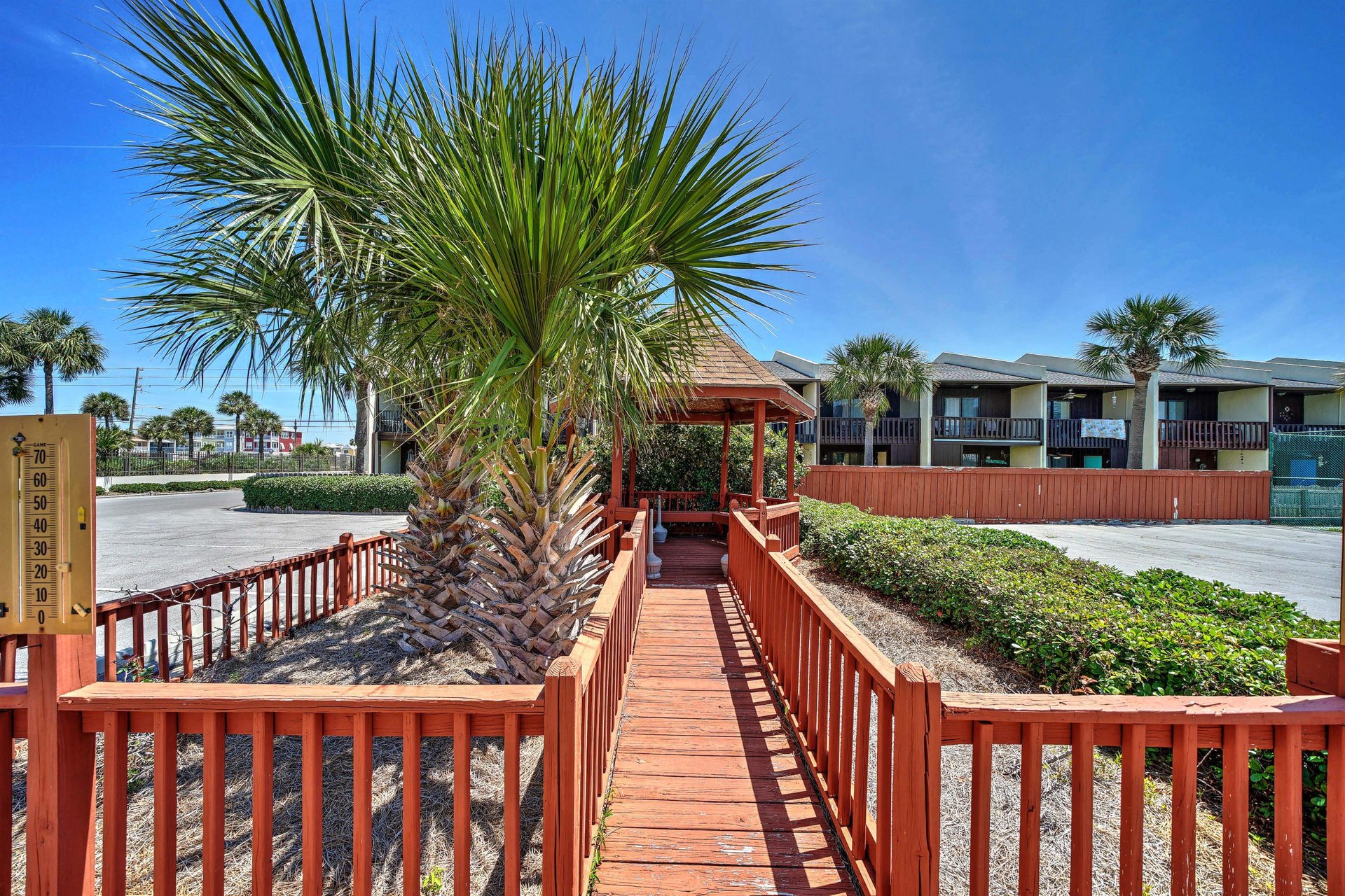 Enjoy a quiet moment in the gazebo.