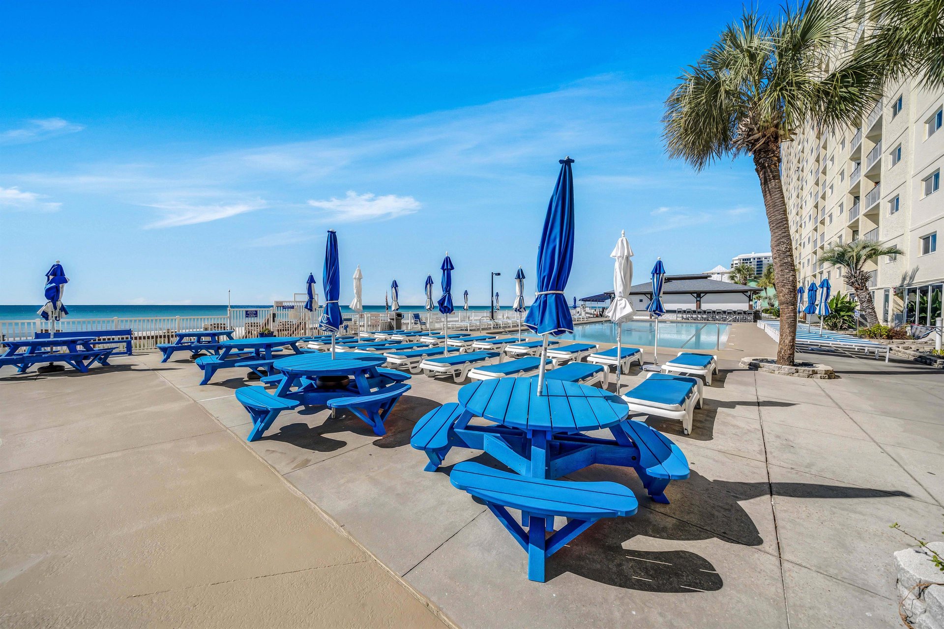 Enjoy lunch poolside.