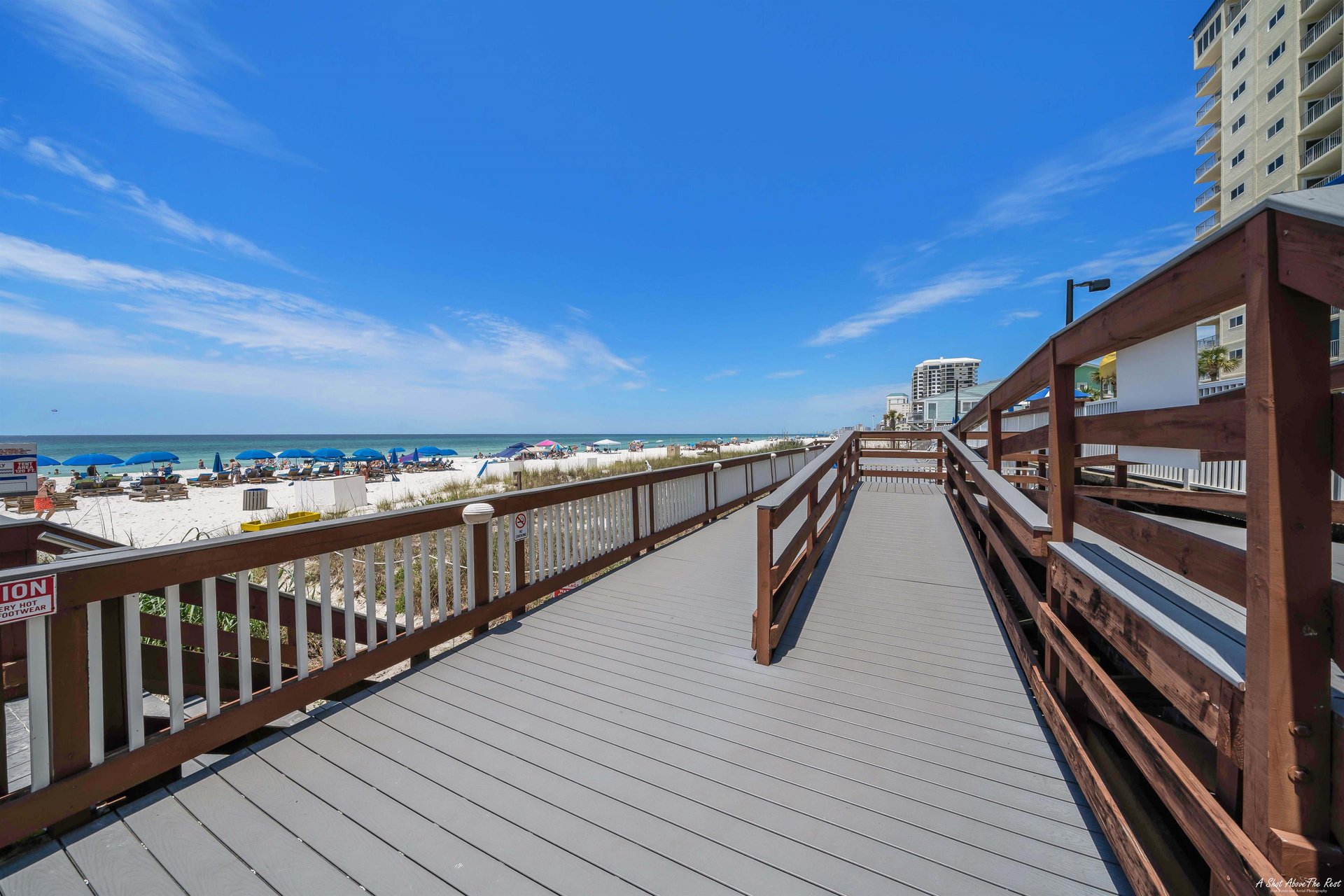 Regency Towers offers guests easy access to the beach.