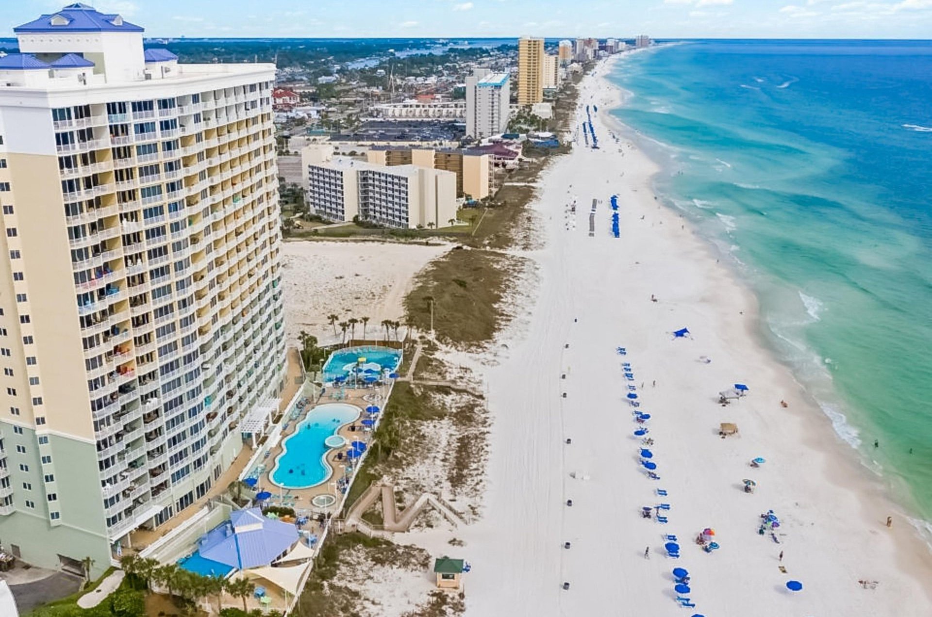 The beachfront resort in Panama City Beach, Florida