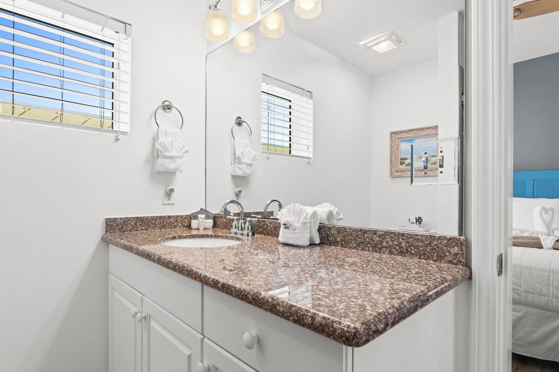 Large vanity.