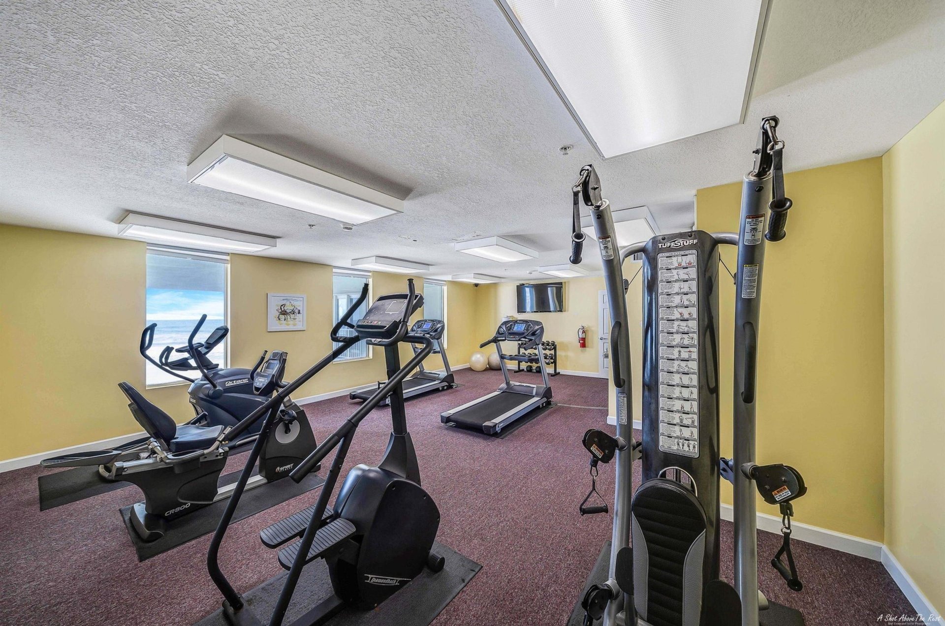 The condominiums fitness center