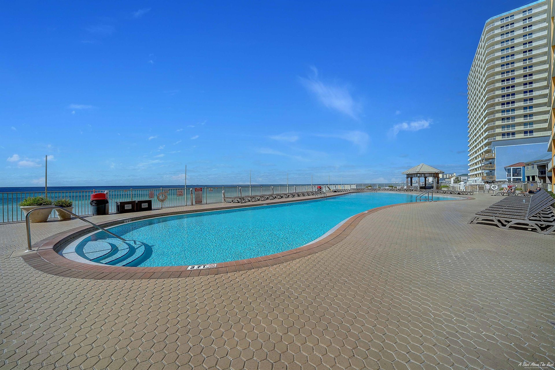 Cool off in the swimming pool