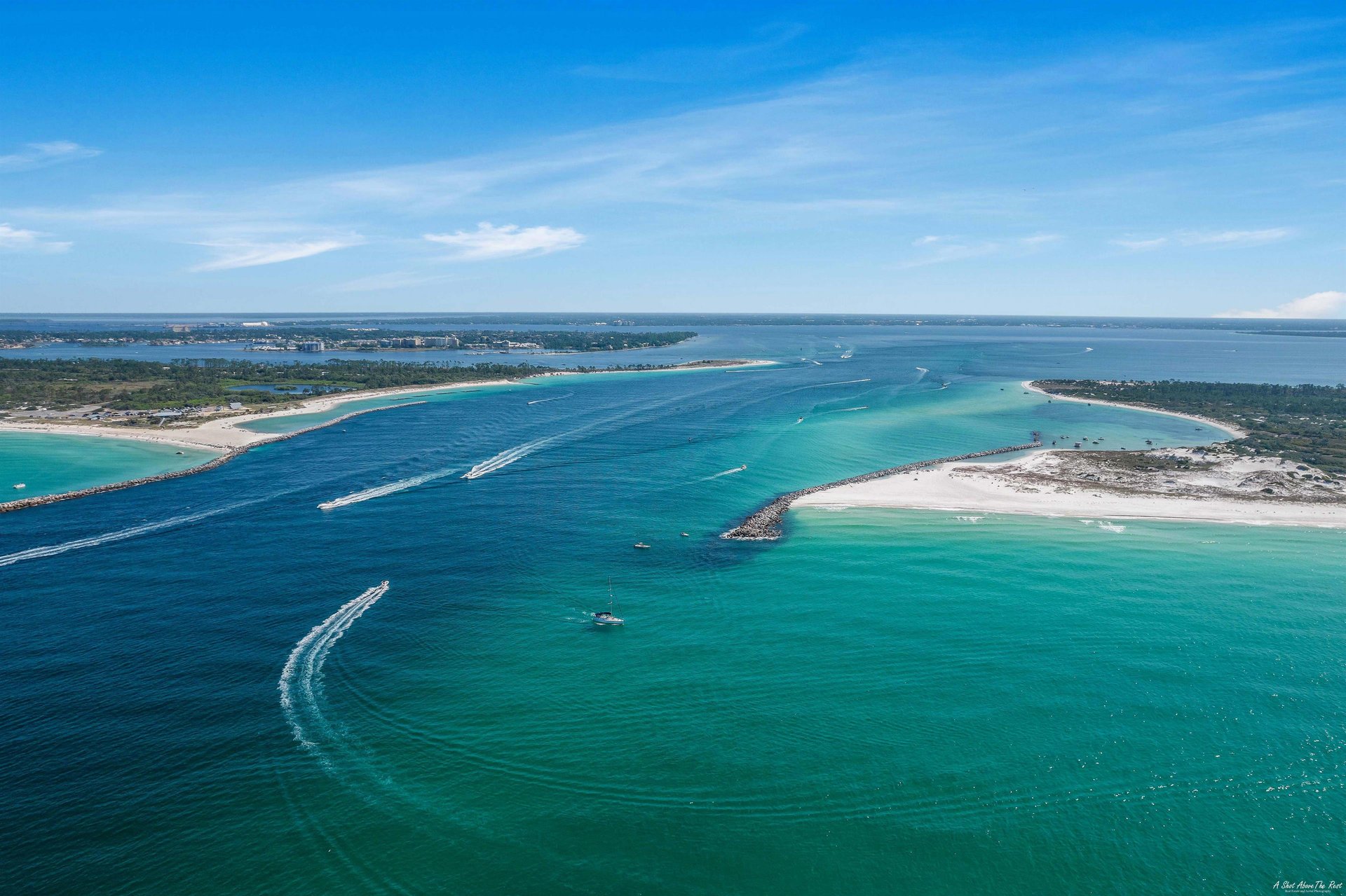 Treasure Island is located near pontoon rentals.