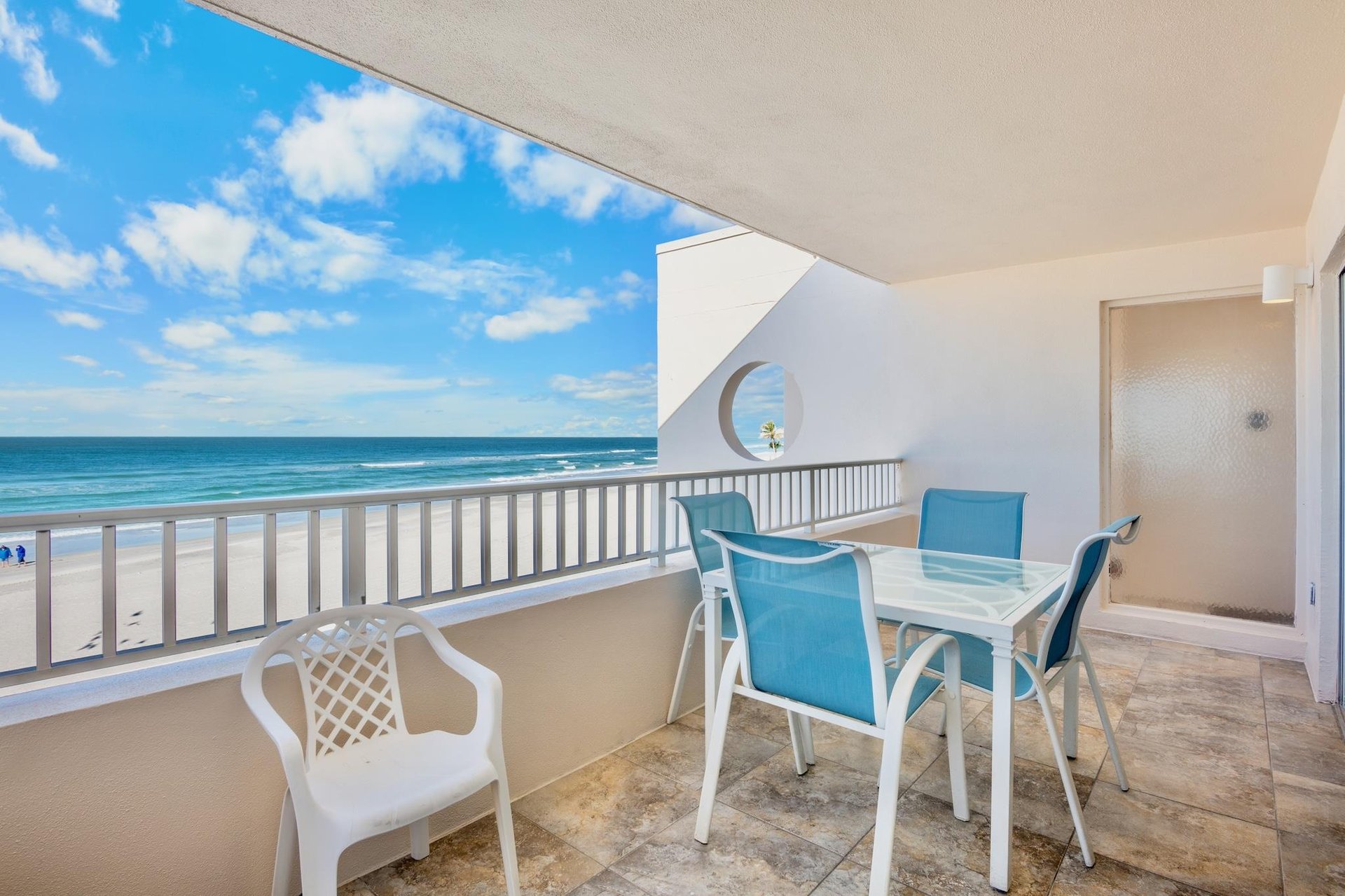 Sip your morning coffee while watching waves roll onto pristine sand from your private oceanfront balcony
