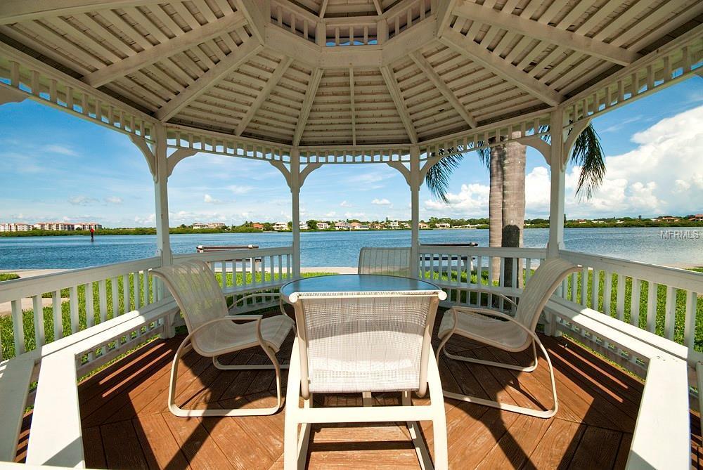 Your private gazebo offers tranquil waterfront views where you can unwind with morning coffee or evening conversations.