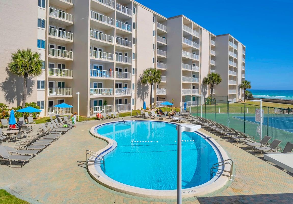 Pool View from Private Balcony