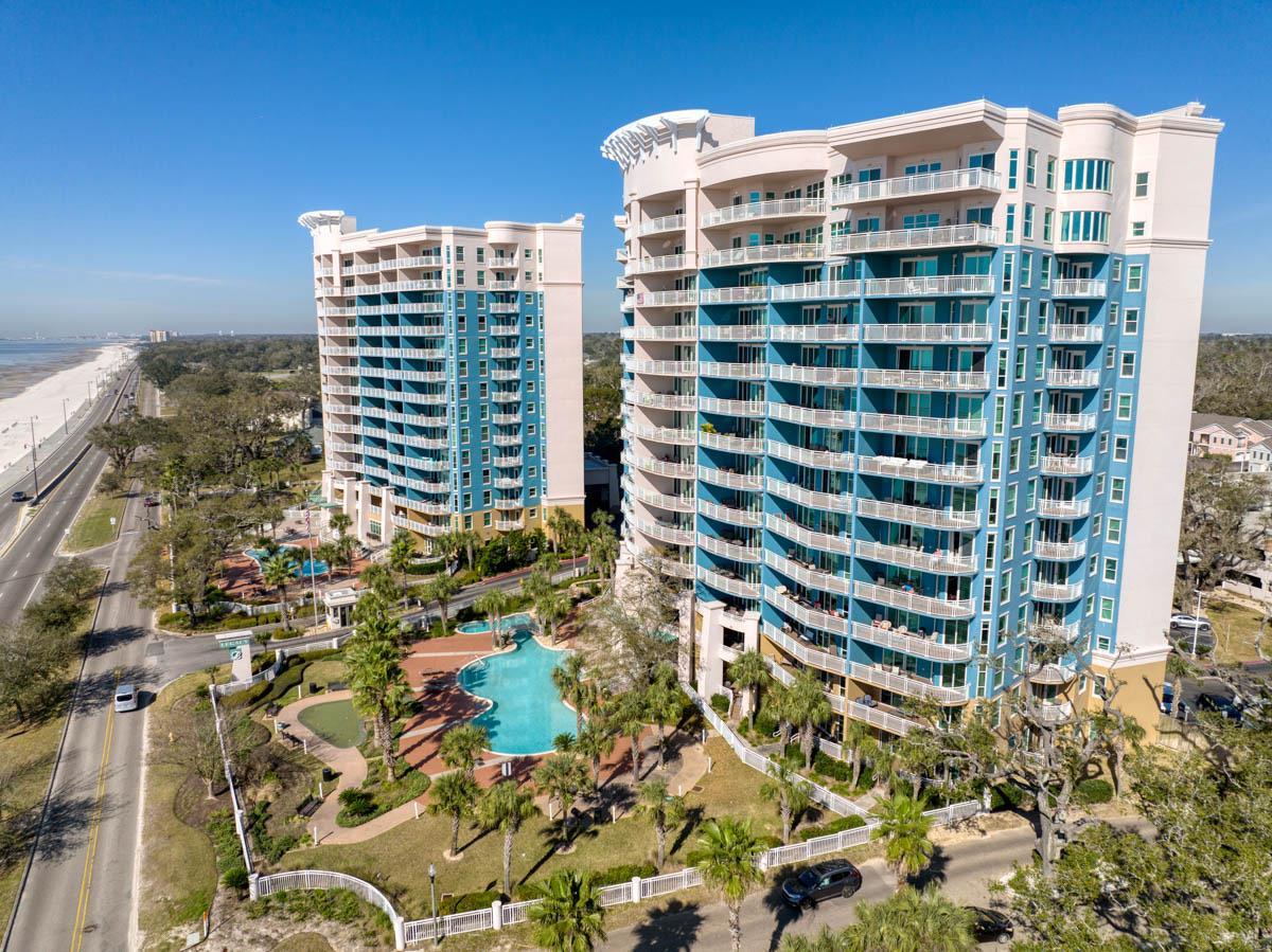 Legacy Towers in Gulfport MS aerial view