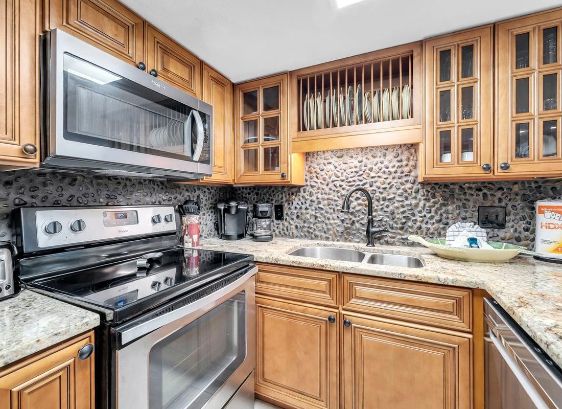 Fully Stocked Kitchen with Stainless Appliances
