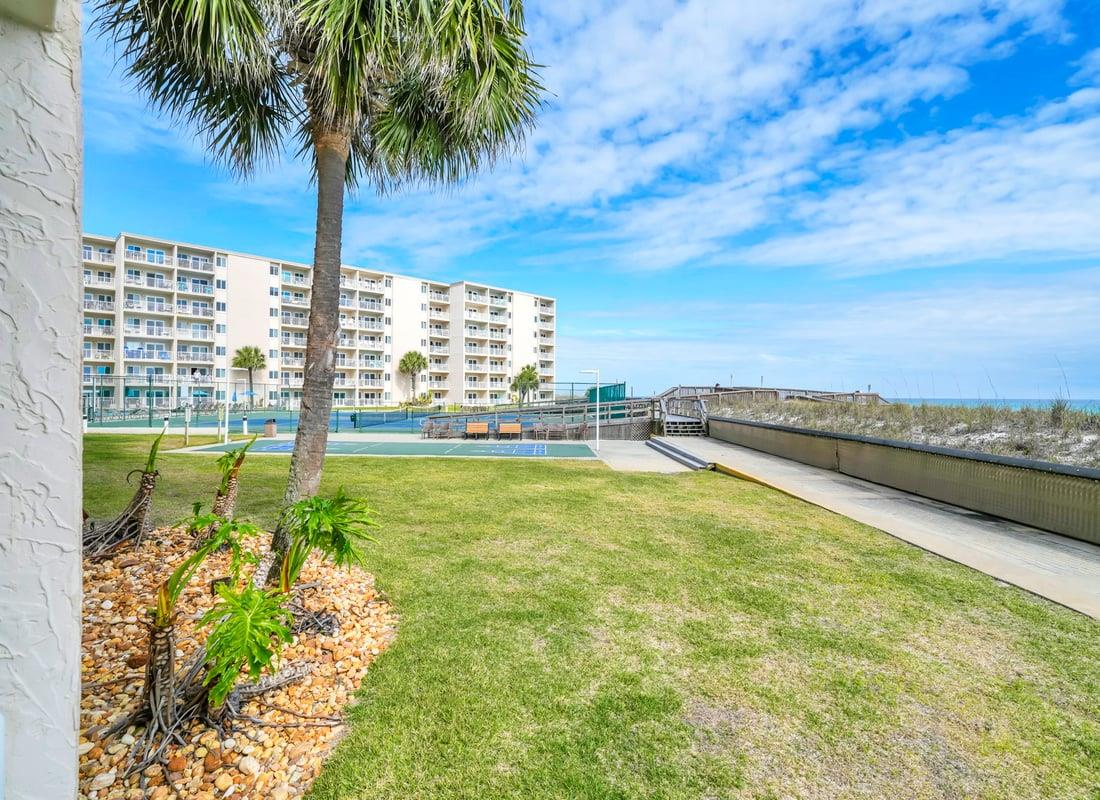 Yard Behind Private Balcony