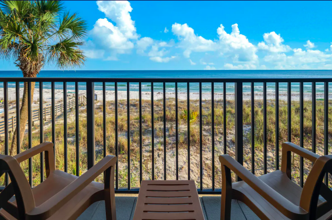 Balcony view at Wyndham Garden in Fort Walton Beach, Florida