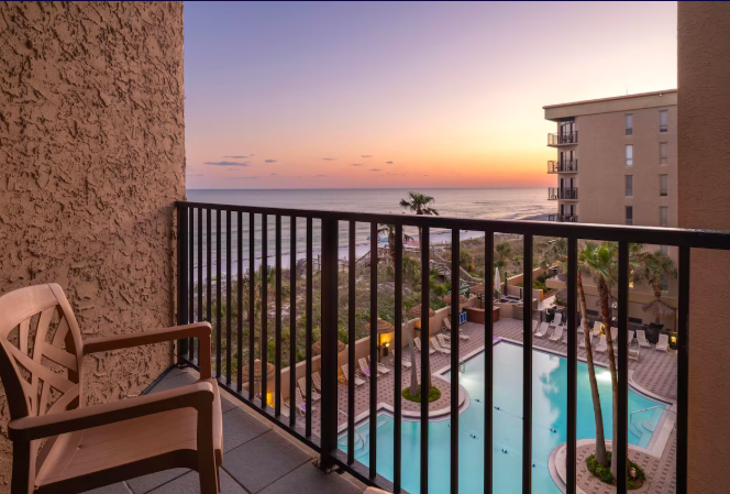 Balcony view at Wyndham Garden in Fort Walton Beach, Florida