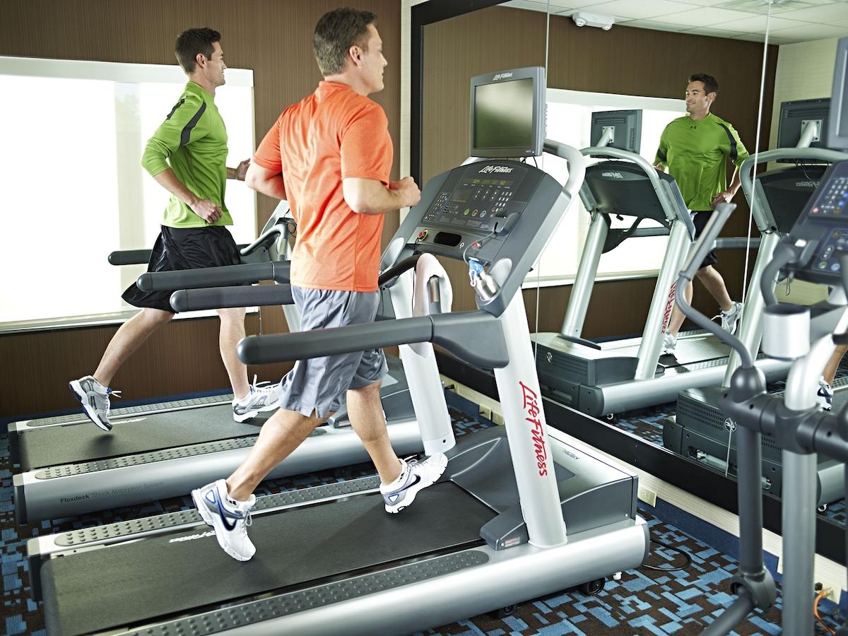 Fitness center at Wavecrest Lodge in Fort Walton Beach, Florida