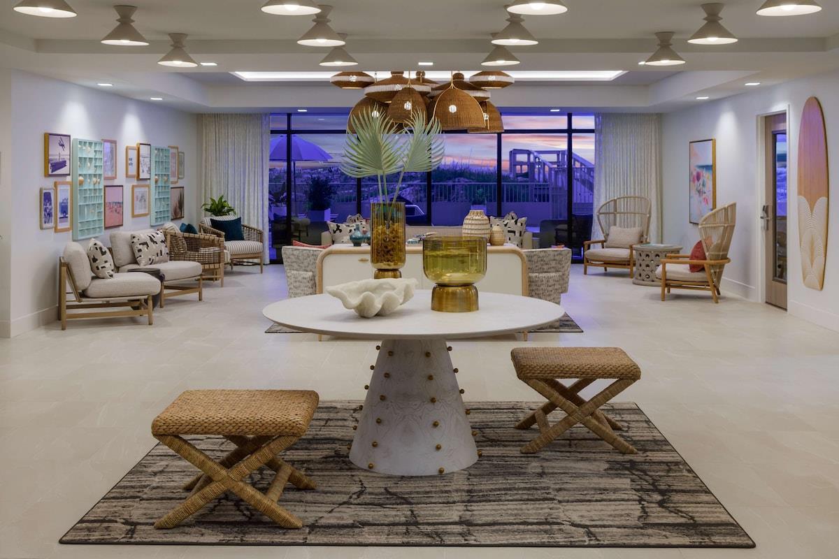 Lobby at Beal House Hotel at Fort Walton Beach, Florida