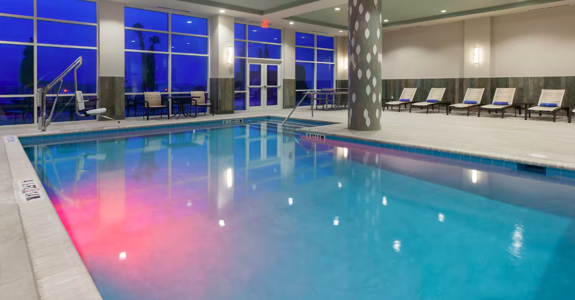 Indoor pool at the Hilton Garden Inn in Fort Walton Beach, Florida