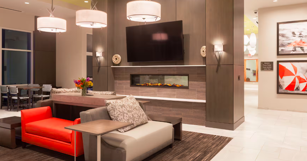 Lobby at the Hilton Garden Inn in Fort Walton Beach, Florida