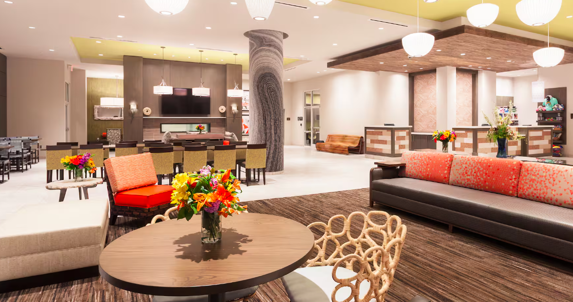 Lobby at the Hilton Garden Inn in Fort Walton Beach, Florida