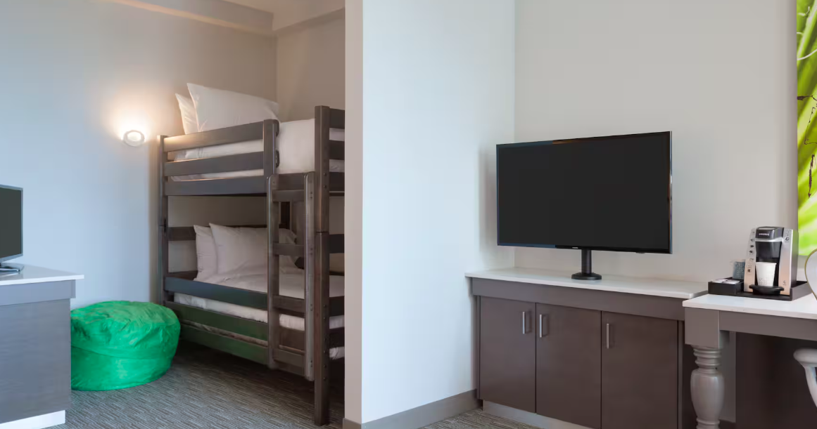 Bunk room at the Hilton Garden Inn in Fort Walton Beach, Florida