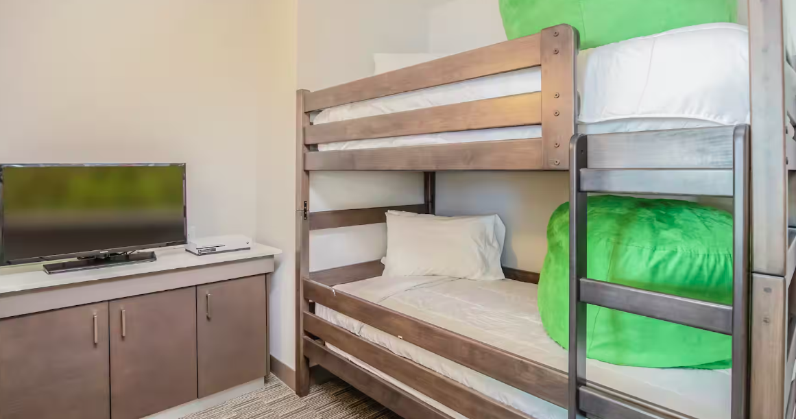 Bunk room at the Hilton Garden Inn in Fort Walton Beach, Florida
