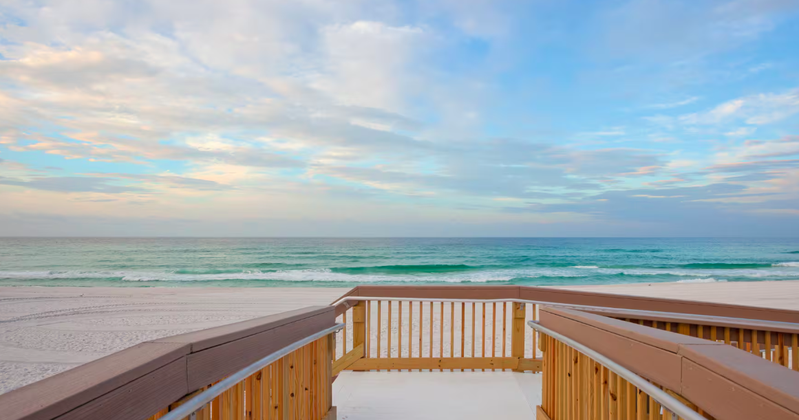 Beach access at the Hilton Garden Inn in Fort Walton Beach, Florida