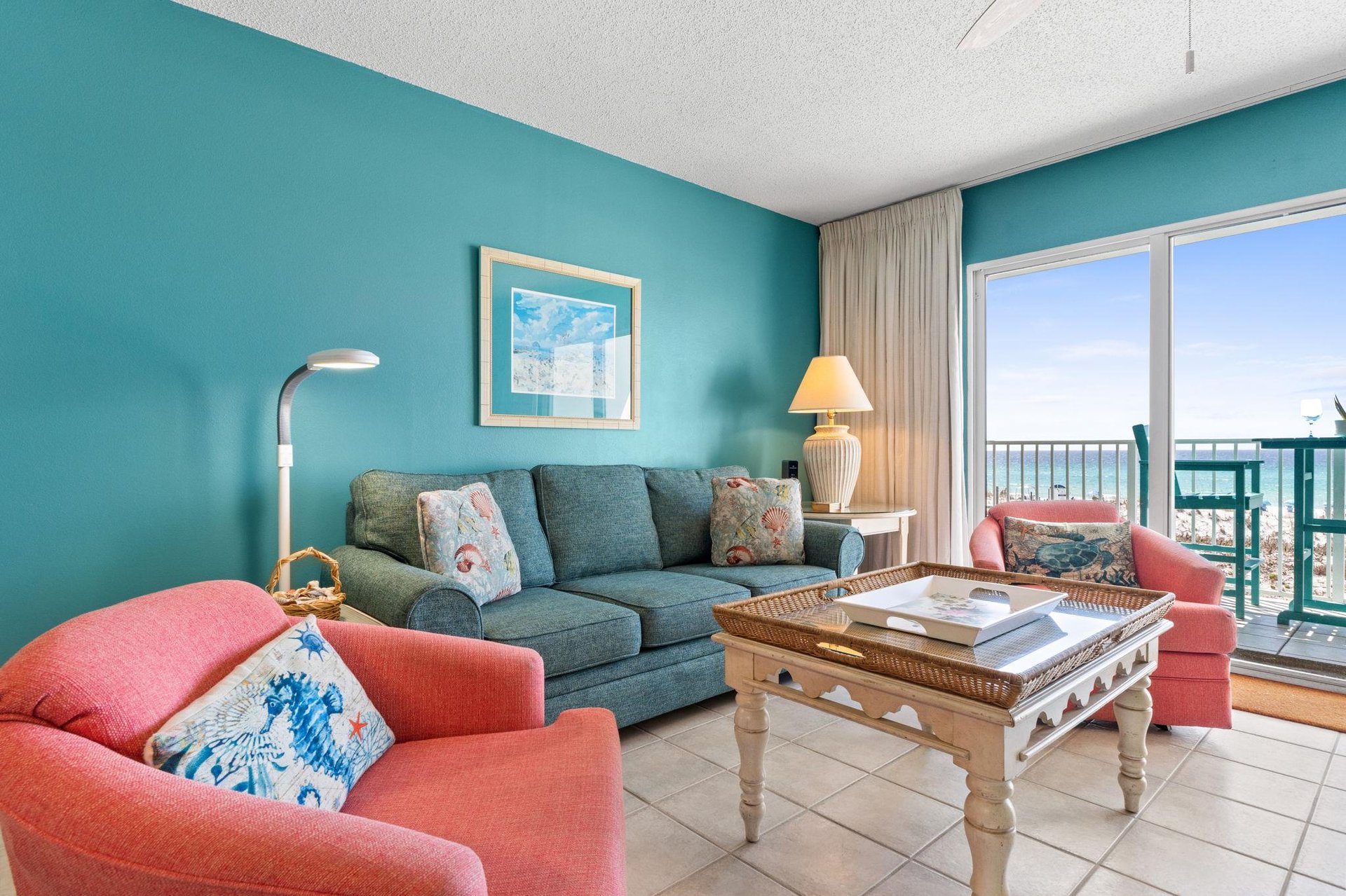 Plenty of seating in this one bedroom condo