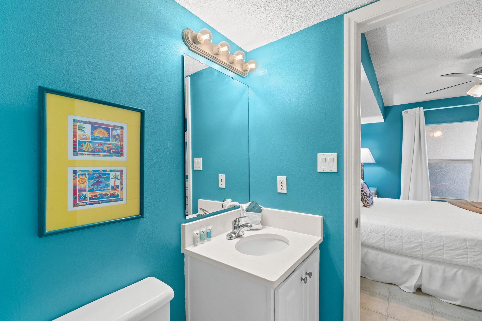 Direct access to the master bedroom