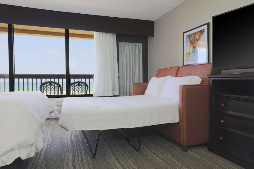 Room at the Hampton Inn at Fort Walton Beach, Florida