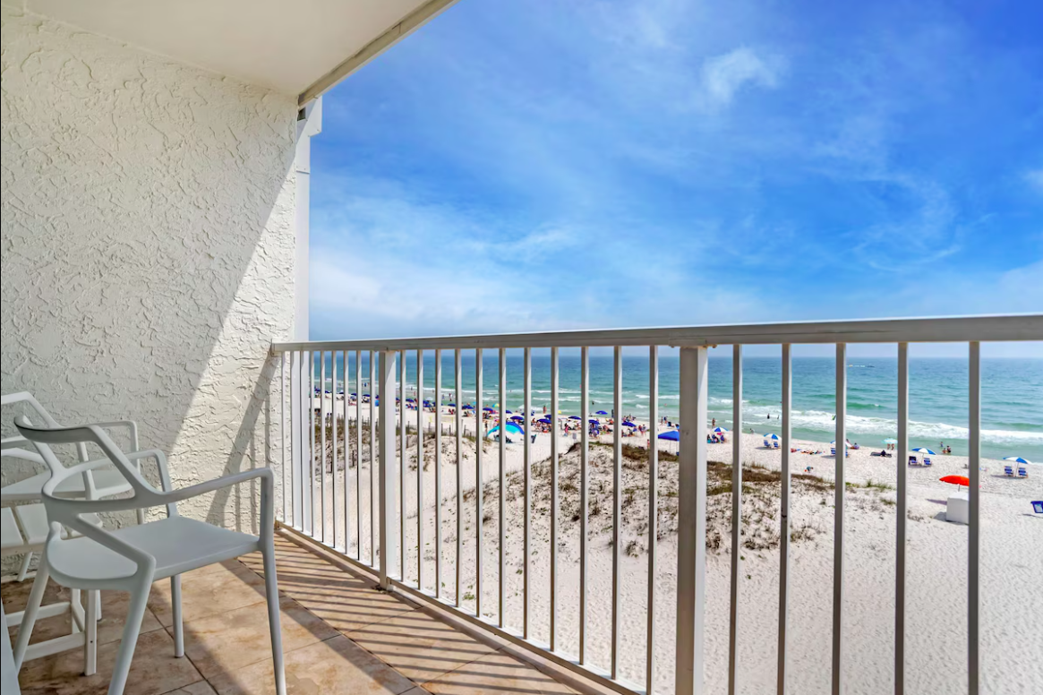 Balcony at the Best Western on the Beach in Gulf Shores, Alabama