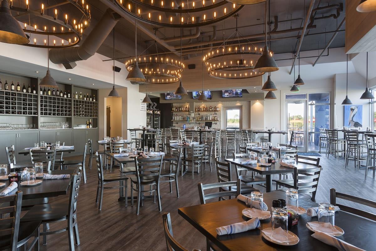 Dining room at SpringHill Suites Orange Beach at the Wharf