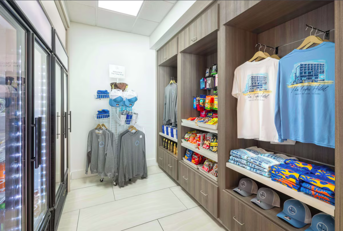 Gift shop at Best Western Premier The Tides in Orange Beach, Alabama