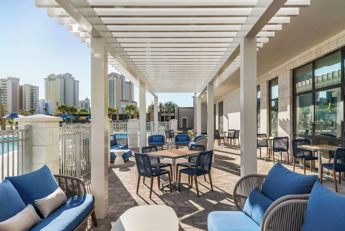 Patio at Springhill Suites Orange Beach Gulf Shores